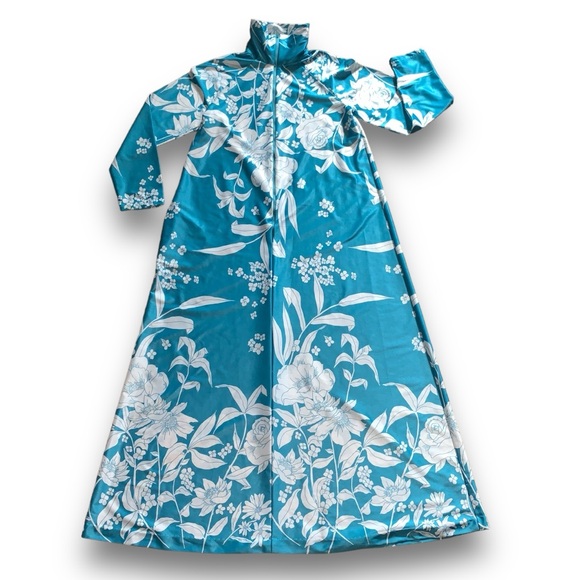 v i n t a g e :: Fantastic Floral Maxi House Dress Robe Caftan Mumu - Picture 6 of 13